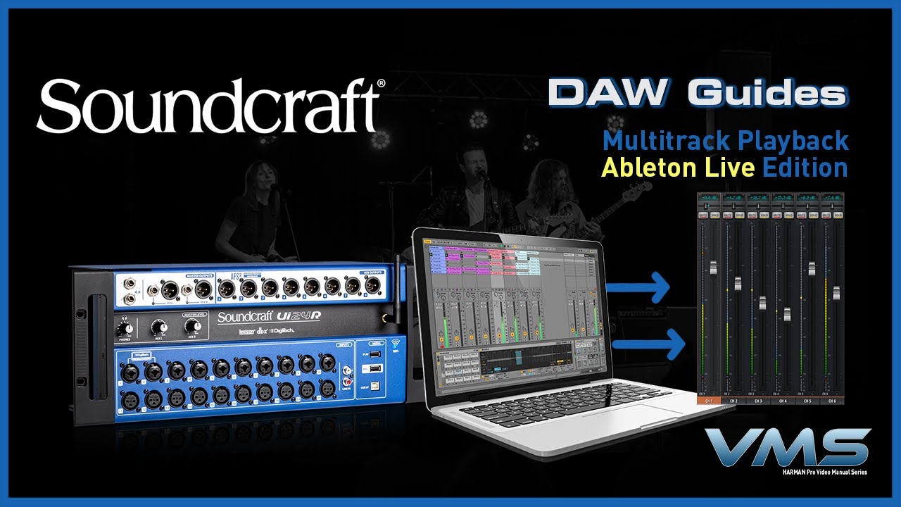 DAW Multitrack Playback (Ableton Live Edition) | Soundcraft Ui24R Mixers