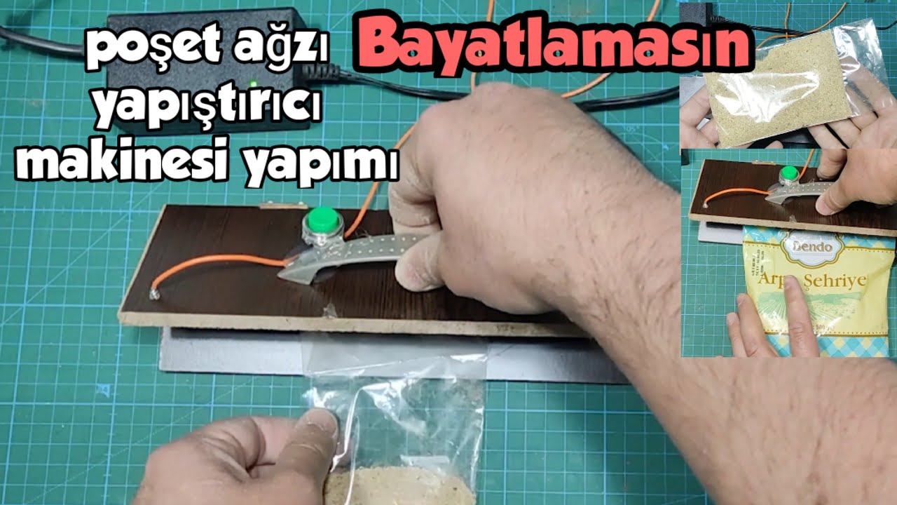 POŞET YAPIŞTIRMA MAKİNESİ YAPIMI - ÇOK BASİT YAPIŞTIRMA MAKİNESİ YAPIMI