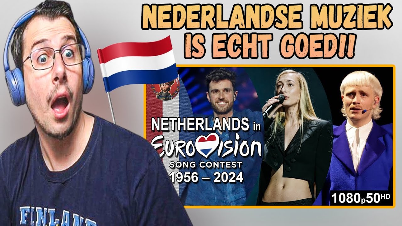 Netherlands 🇳🇱 in Eurovision Song Contest (1956-2024) Reaction