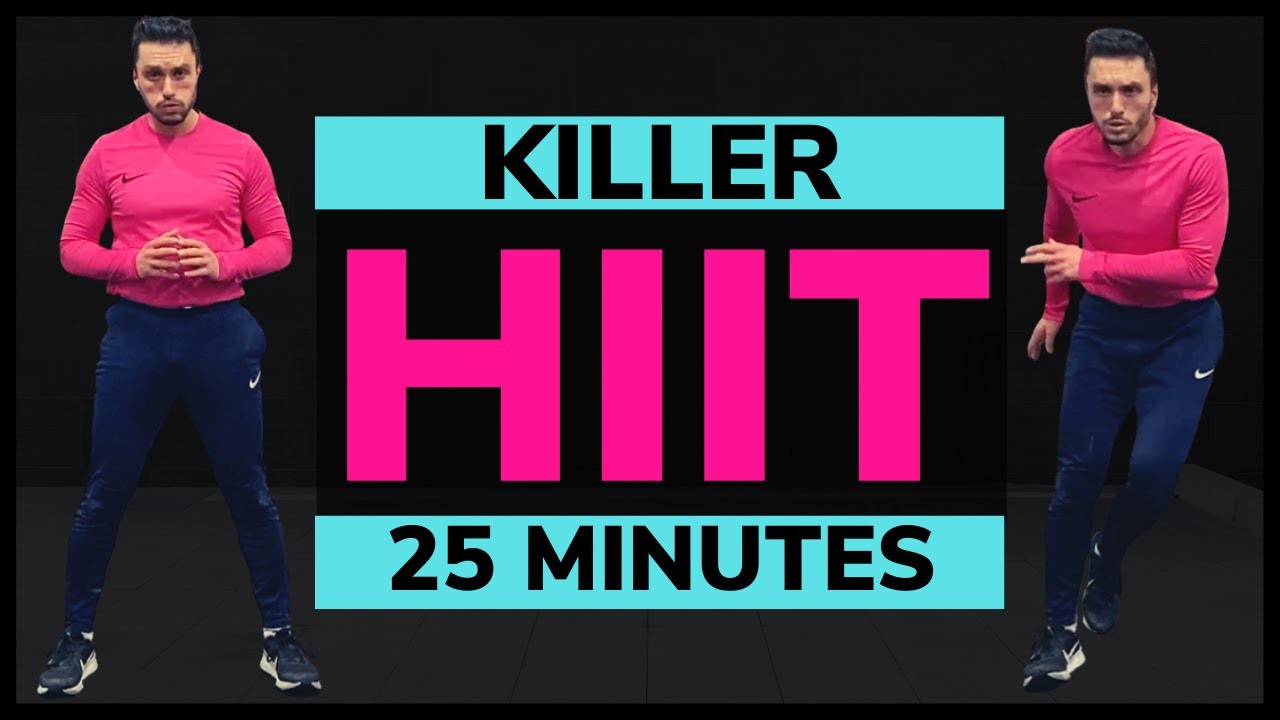 Calorie Killer Cardio HIIT Workout // 25 Minute HIIT At Home Workout (Bodyweight Only)
