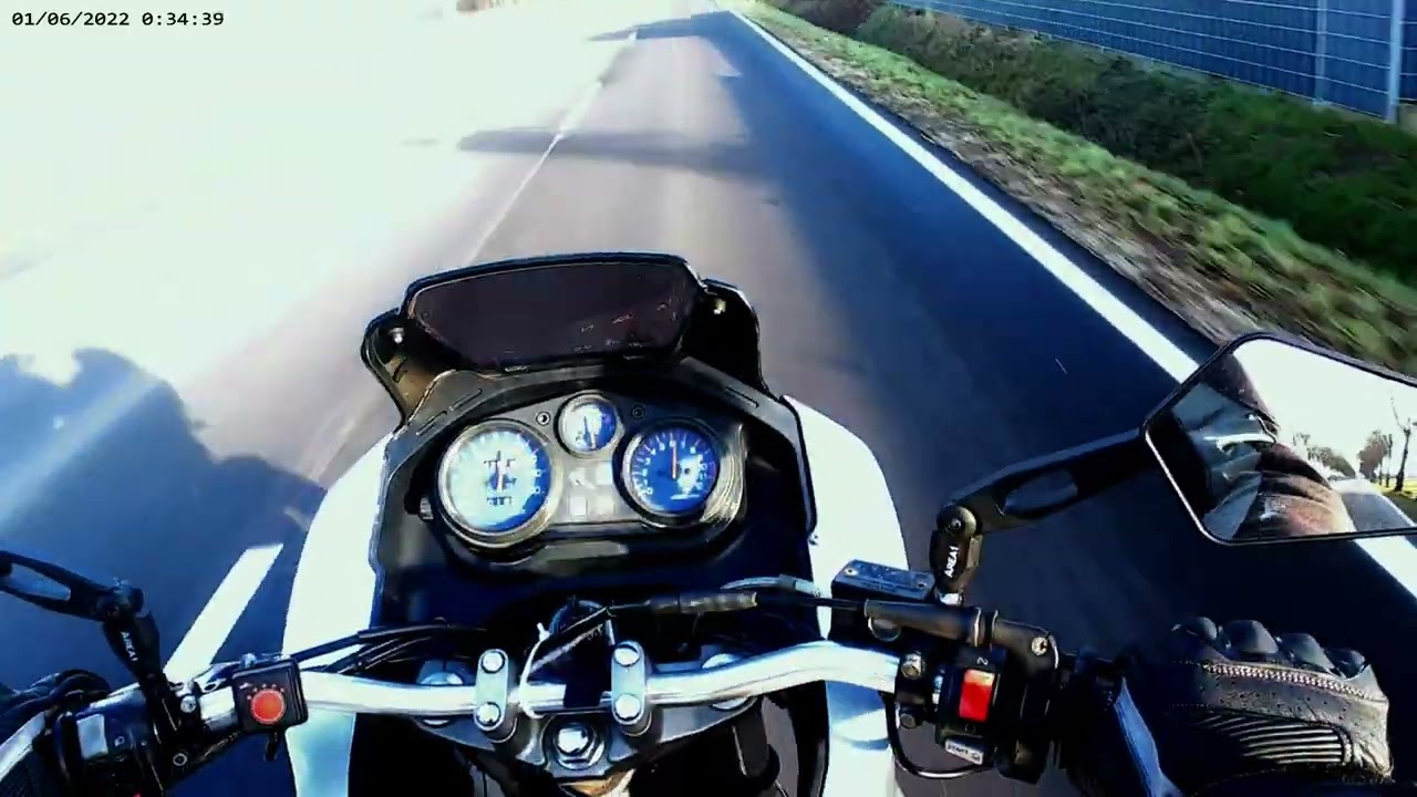 Yamaha TDR 125 2 Stroke, Erste ausfahrt nach Schnee und Eis ( No Commantary )