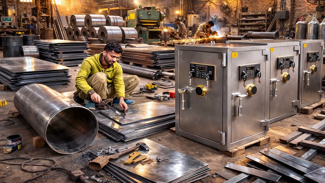 Inside Factory: How Digital Bank Safe Lockers Are Manufactured By Skilled Craftsmen 