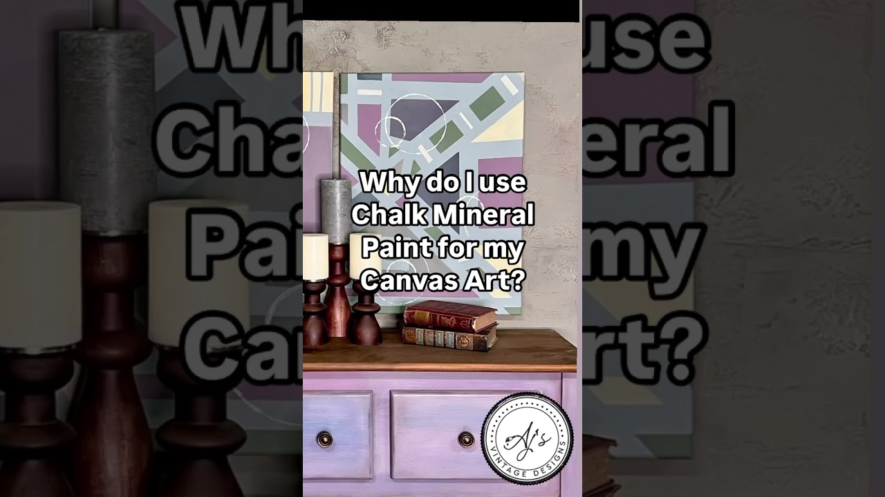 Chalk Mineral Paint For Canvas Art!