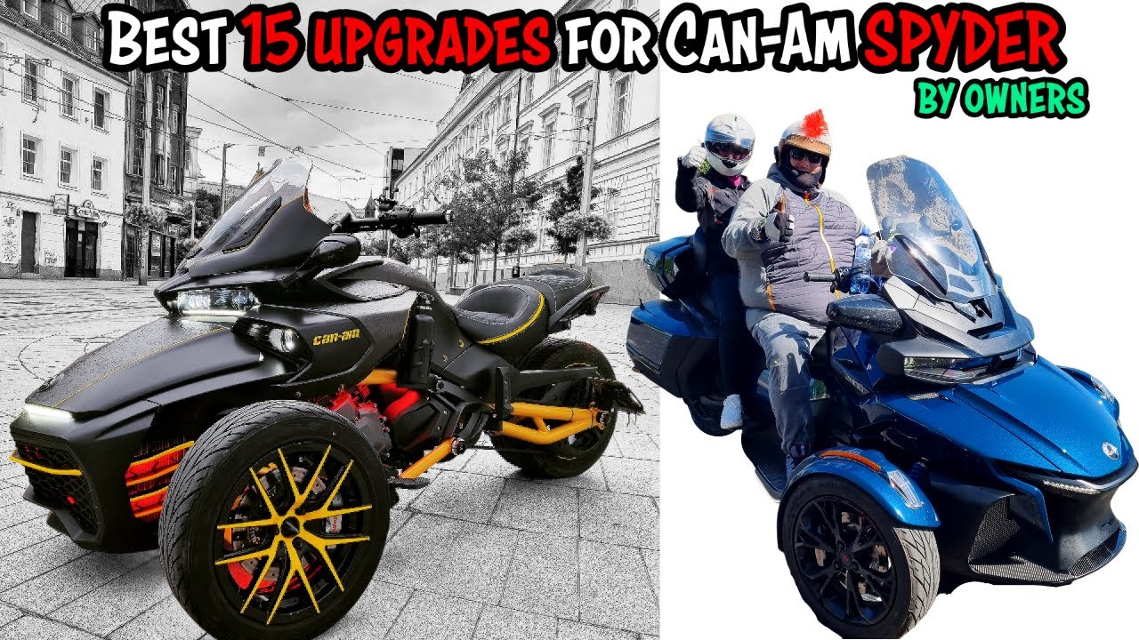 Top 15 Must-Have Accessories for Can-Am Spyder F3 and RT by Owners