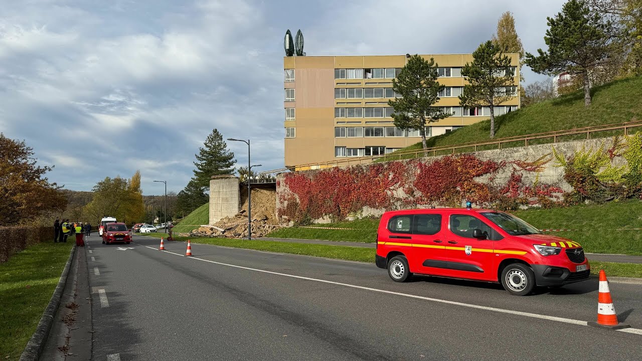 Bar-le-Duc : un mur de soutènement s’écroule à la côte Sainte-Catherine, quatre bâtiments ...