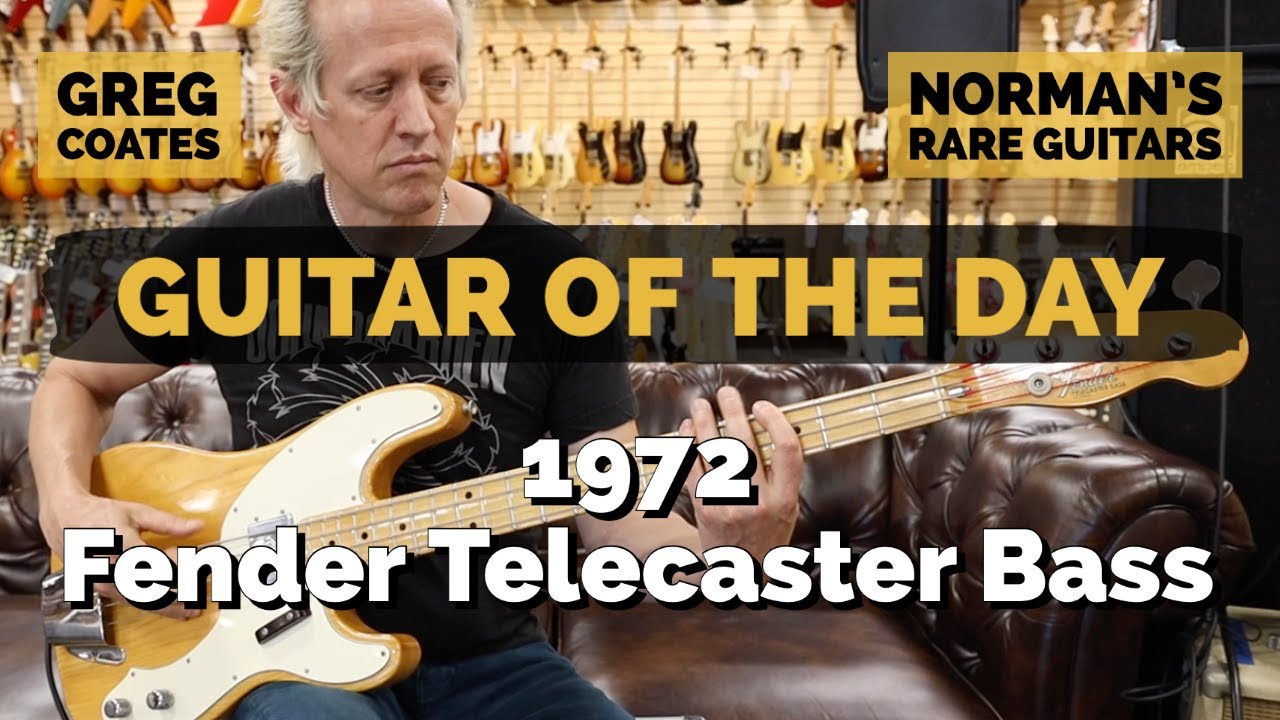 Guitar of the Day: 1972 Fender Telecaster Bass | Greg Coates at Norman's Rare Guitars