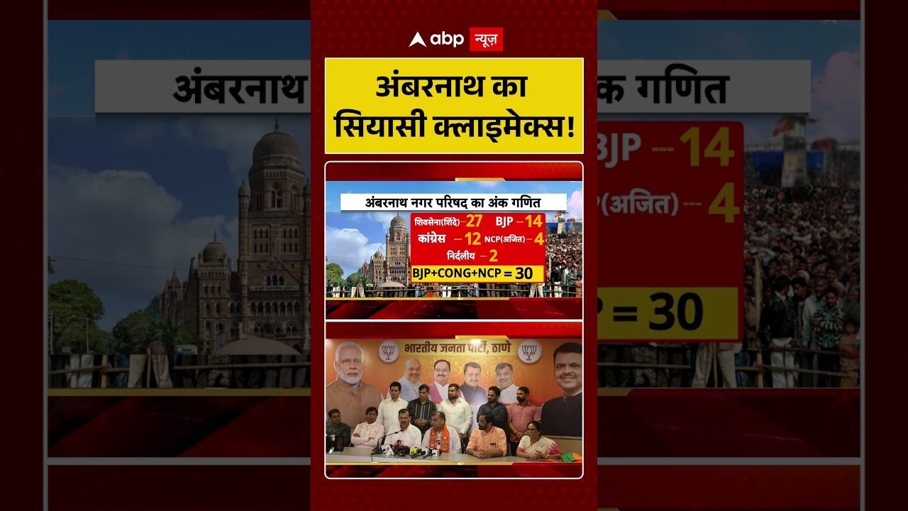 Ambernath का सियासी क्लाइमेक्स! Ambernath Politics | BJP-Congress Alliance | Maharashtra