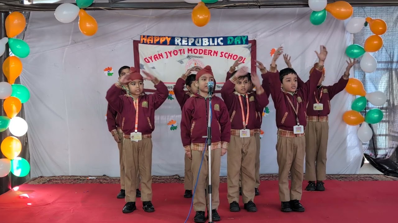 Poem # Humko disha dikhata kaun # Republic day # 26 January # 2026 # Gyan Jyoti Modern School 