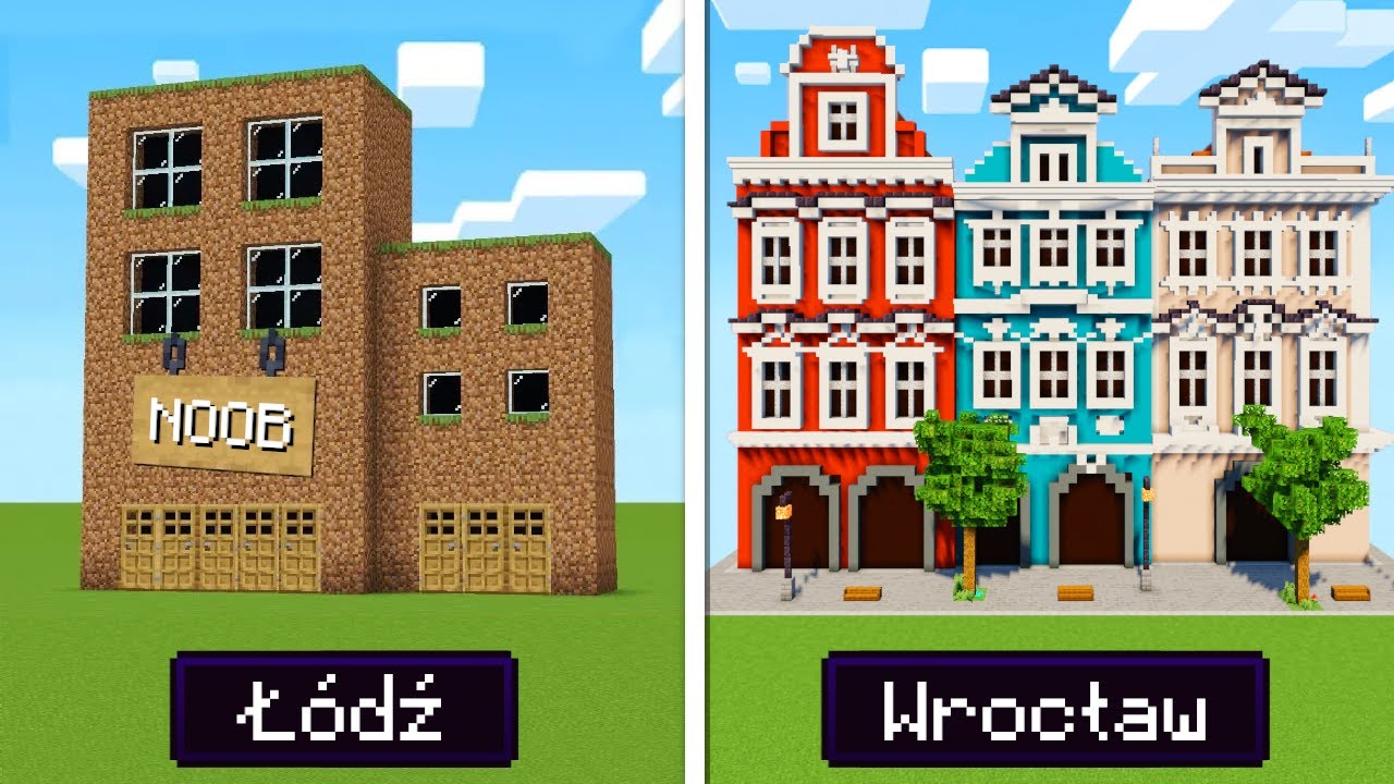 Poprosiłem 10 LOSOWYCH OSÓB aby zbudowali KAMIENICE w MINECRAFT!