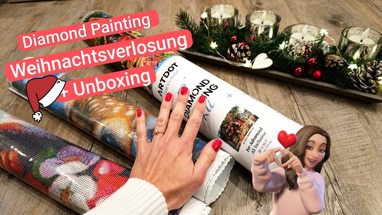 💎 Diamond Painting Weihnachtsverlosung 🎄✨ + Unboxing 💖