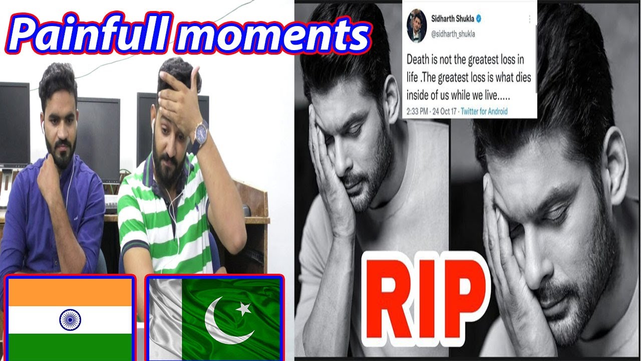Pakistani react on Sidharth shukla RIP  death shehnaaz gill react || fans crying | painfull moments