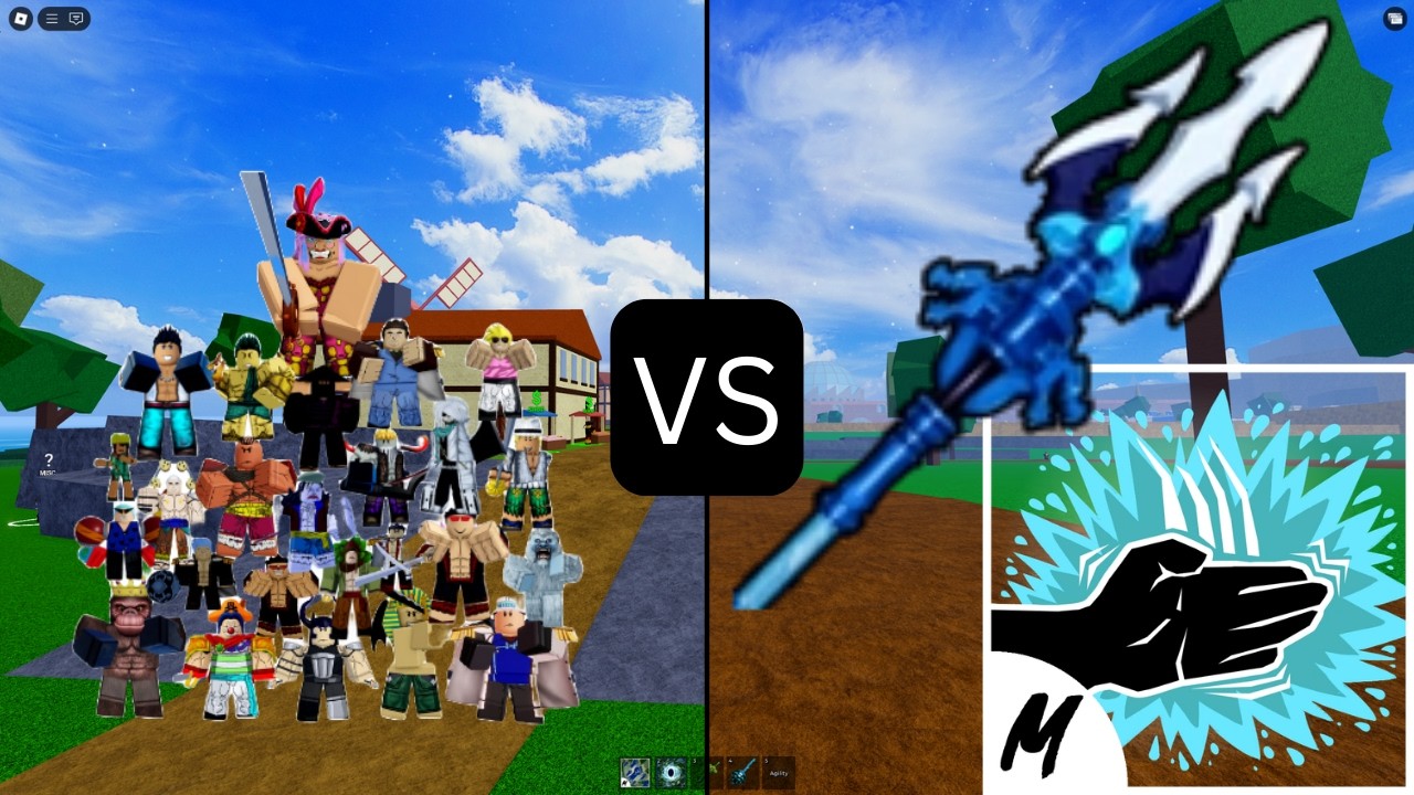 Killing every boss using the Dragon Trident AND the Sharkman Karate Fighting style in Blox Fruits