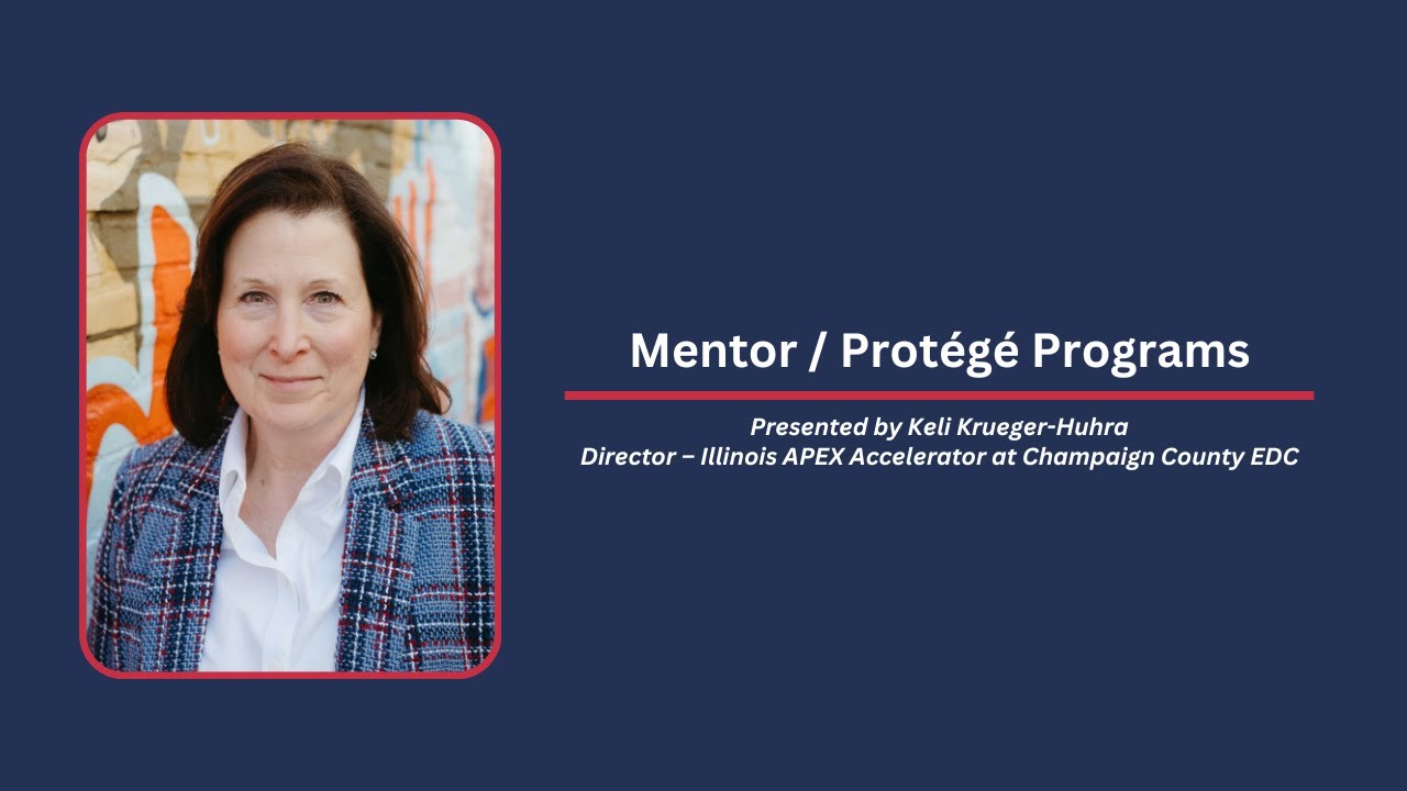 Mentor / Protégé Programs presented by Keli Krueger-Huhra