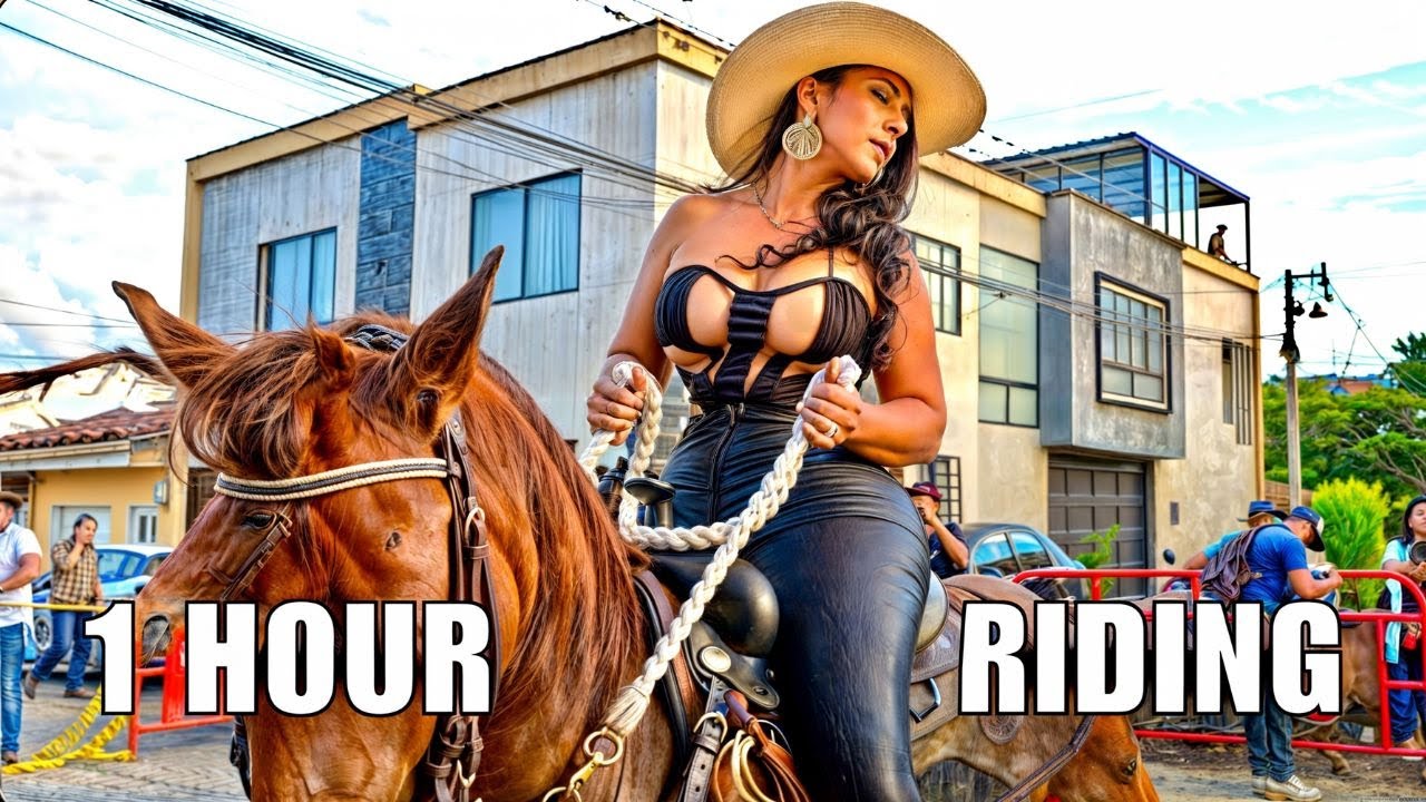 Only GODDESSES riding in the Colombian streets 🇨🇴🐎 #curvy #horseriding #rodeo #matue