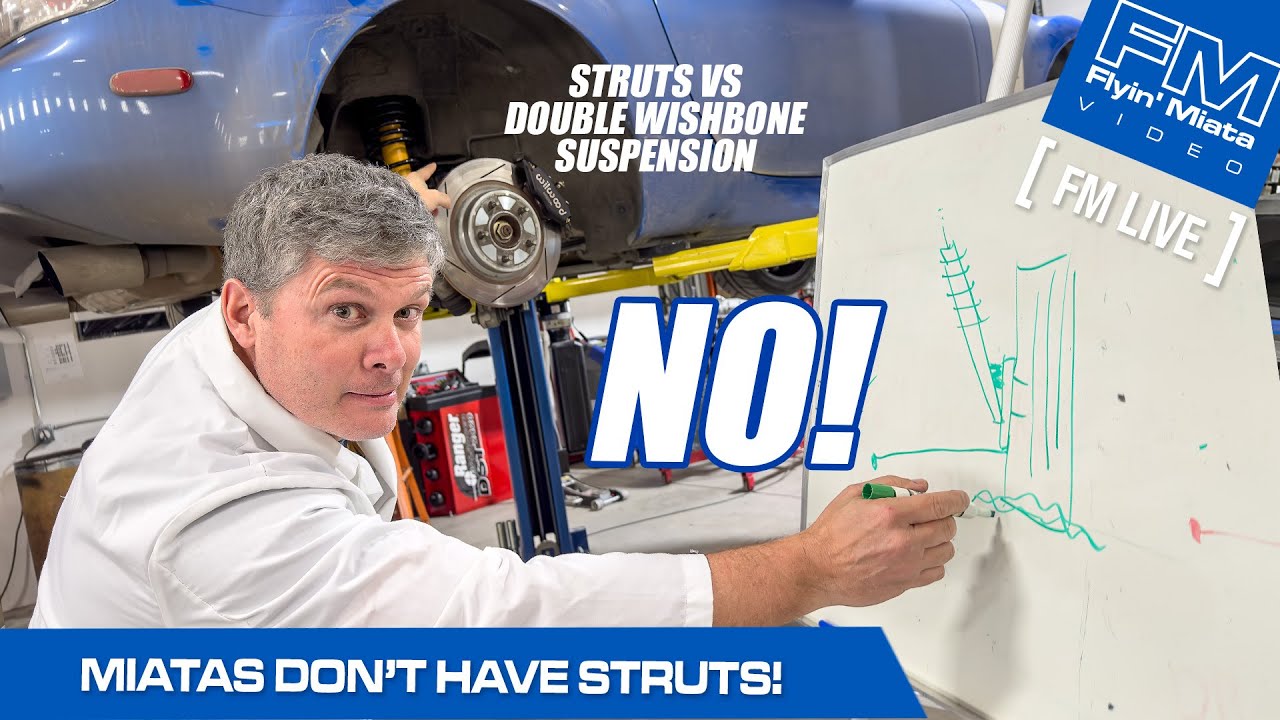У Miata нет стоек! (Struts vs Wishbone Suspension FM Live, 22.02.24)
