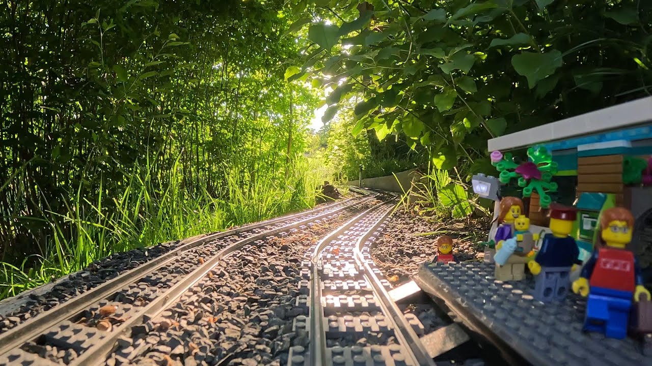 LEGO High-Speed Passenger Train 60051 - First Train Service to the Coal Mine Complex - OnBoard View