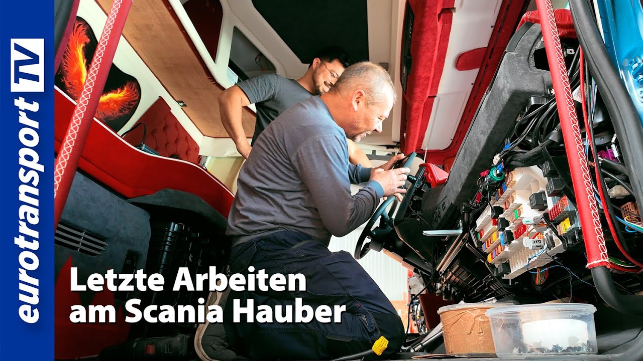 Четыре недели до совершенства: последние штрихи на капоте Scania