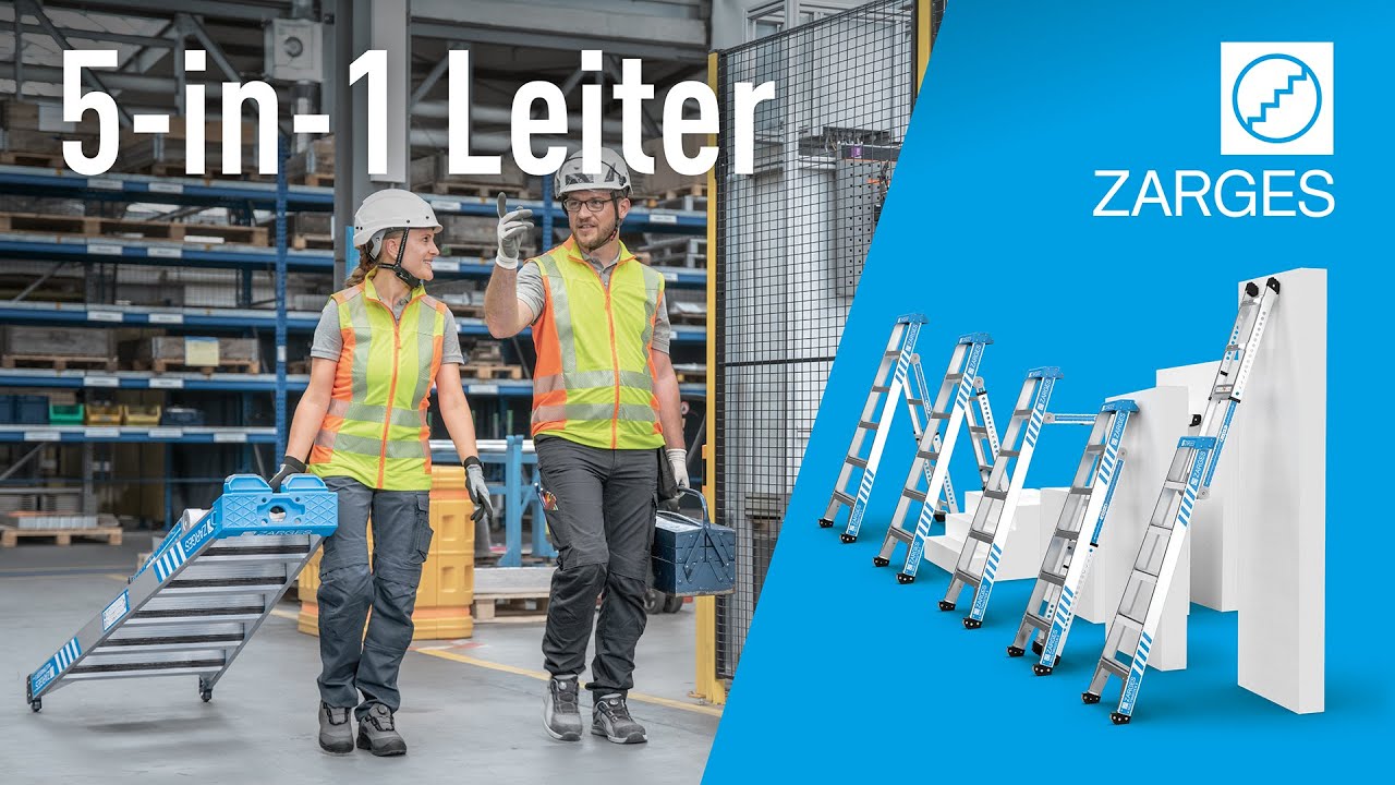 ZARGES MultiMaster 5 – Die einfache und leichte 5-in-1 Leiter für Profis