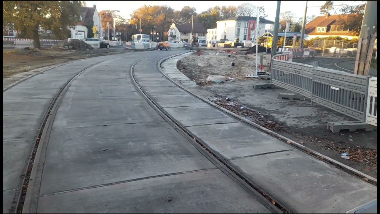 Bremen-Huchting - Roland Center Baustelle Linie 1 und 8