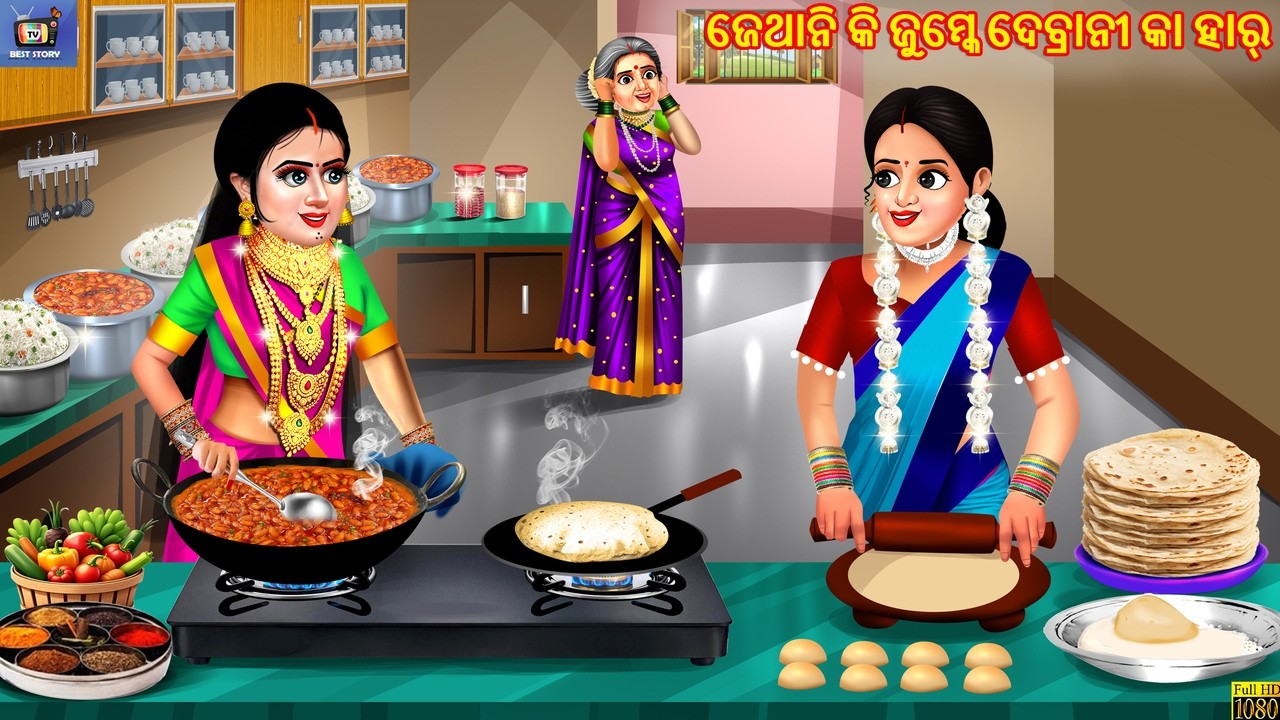 Jathani ki jumke debrani kaa har | Odia Stories | Odia Moral Story | Odia Cartoon | Kahaniya |Story