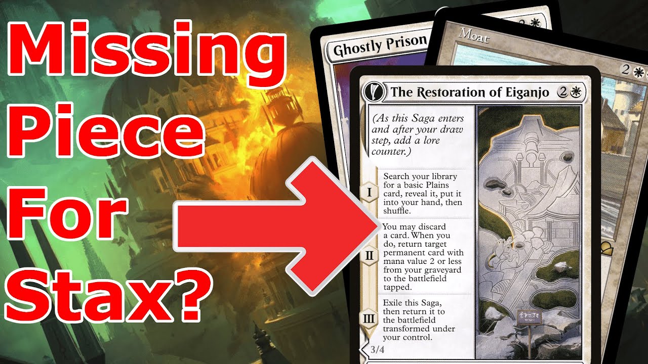 I BUILT A PILLOW FORT!  Armageddon Stax with Restoration of Eiganjo (Legacy Mono White Prison MTG)