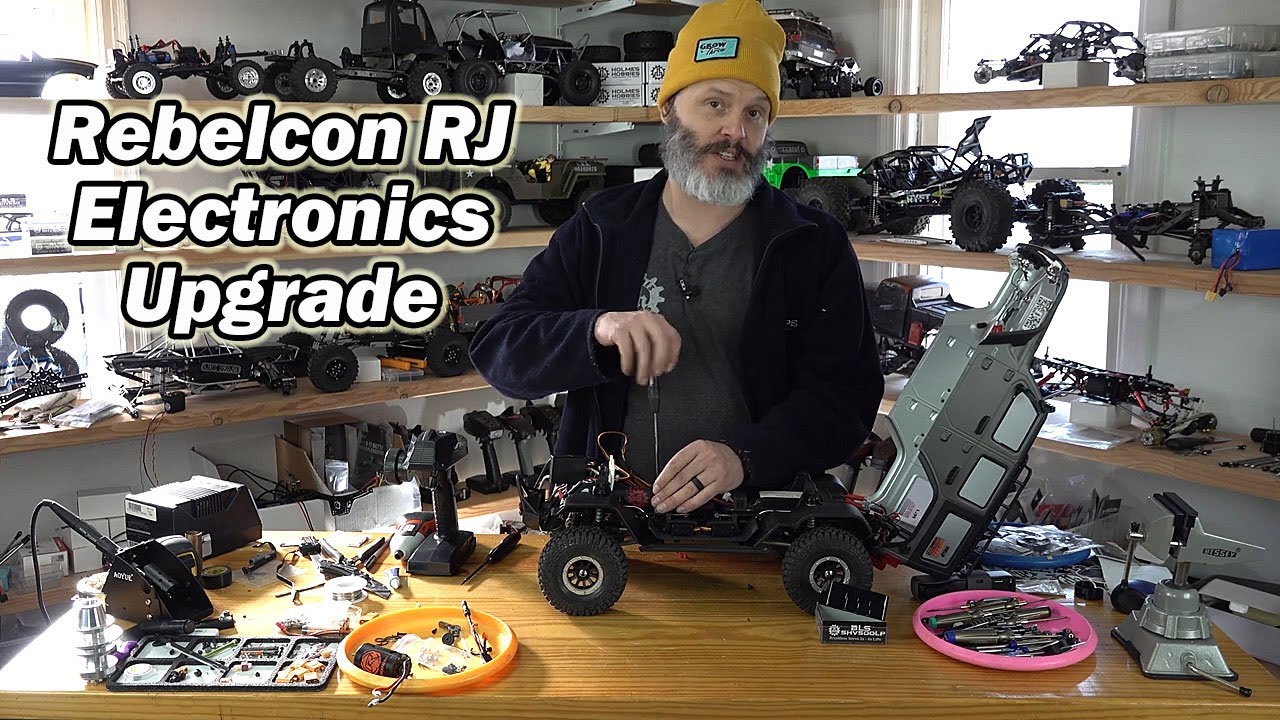 Giving The Rebelcon RJ RC Crawler The Holmes Hobbies Treatment - Motor, Servo & ESC Upgrade