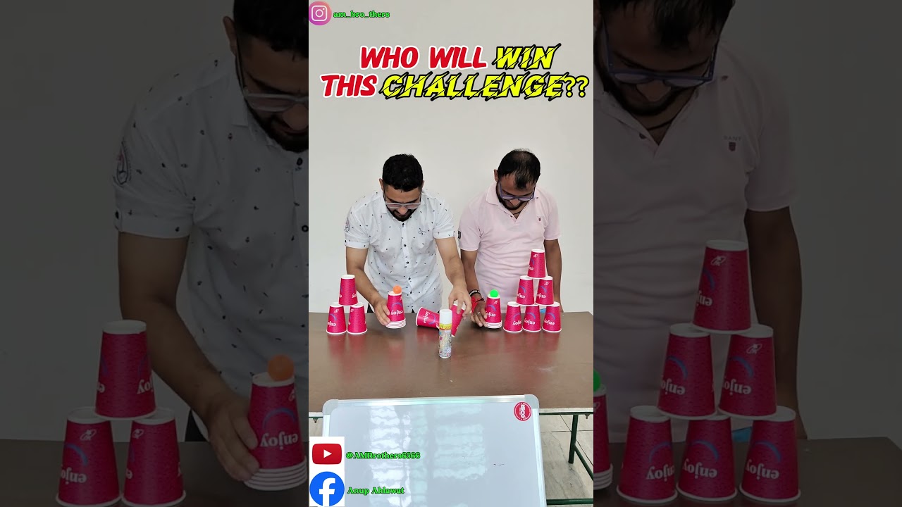 ball Balance Challenge 🤯🤯 #viral #funny #trending #shorts #ball #glass #challenge #yt #ytshorts