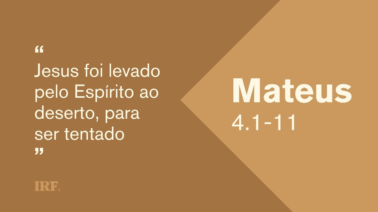 MATEUS  4.1-11 ⎜EP. 08: A TENTAÇÃO PARA JESUS | 04/01/26 - IGREJA REFORMADA FIEL
