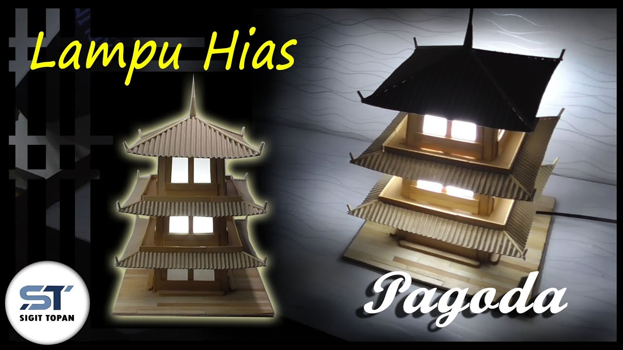 LAMPU HIAS DARI STIK ES KRIM// Kardus dan tusuk sate//decorative lights made of ice cream sticks
