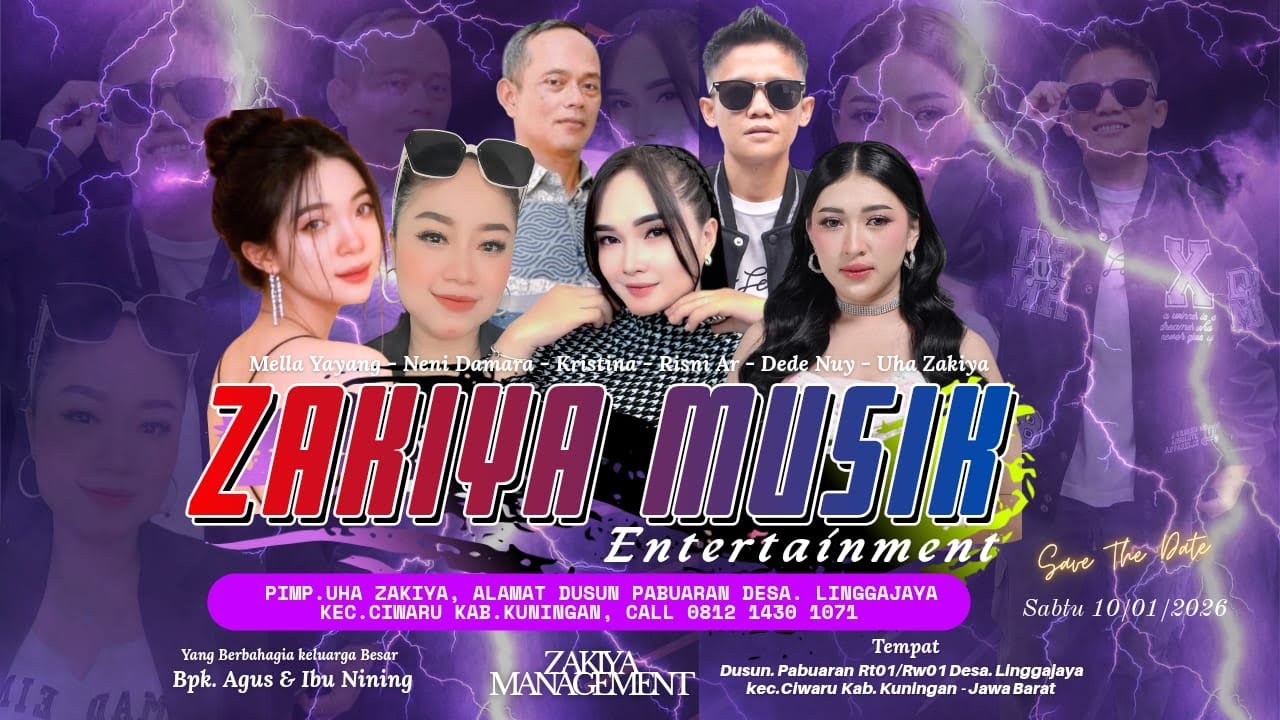 🔴  LIVE ZAKIYA MUSIK | Pesta Hajat Bapak Agus/ Ibu Ratnengsih Linggajaya 10 Januari 2026 #livestream