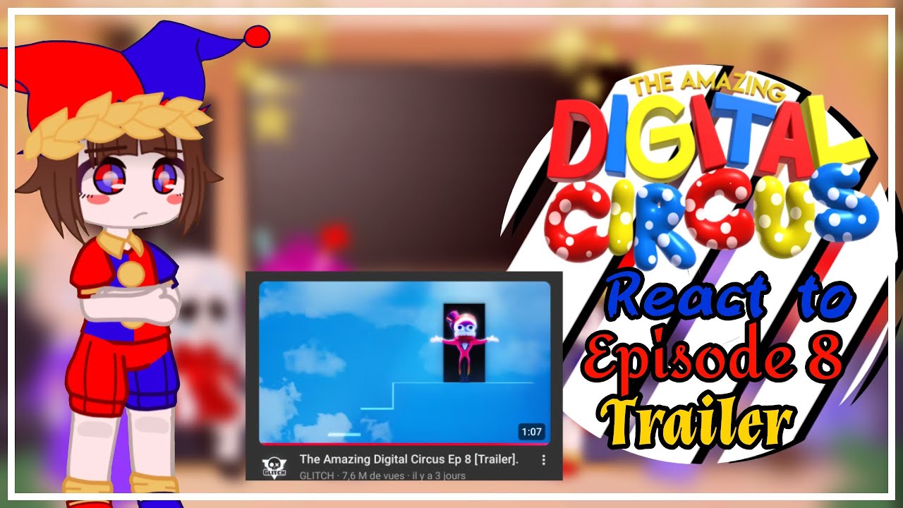 The amazing digital circus react to Episode 8 tráiler || English and Spanish 