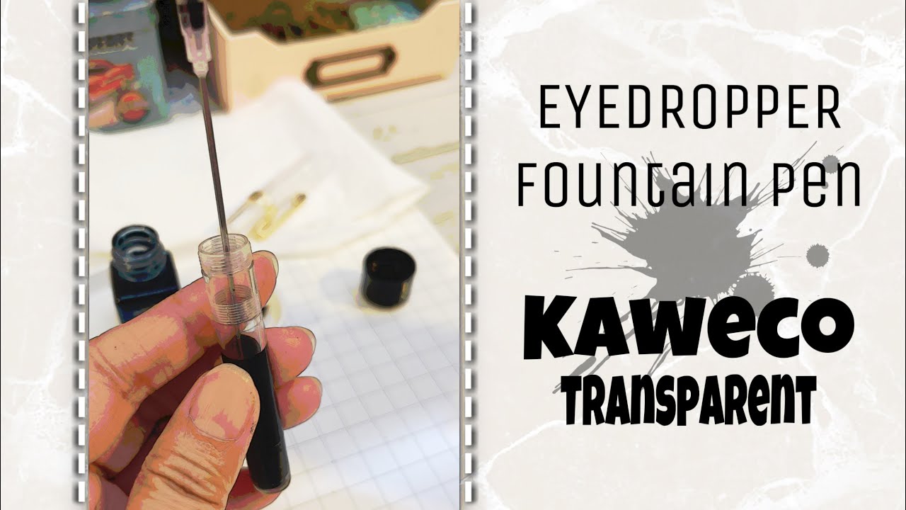 KAWECO EYEDROPPER FOUNTAIN PEN - Step By Step - Writing Test - REVIEW
