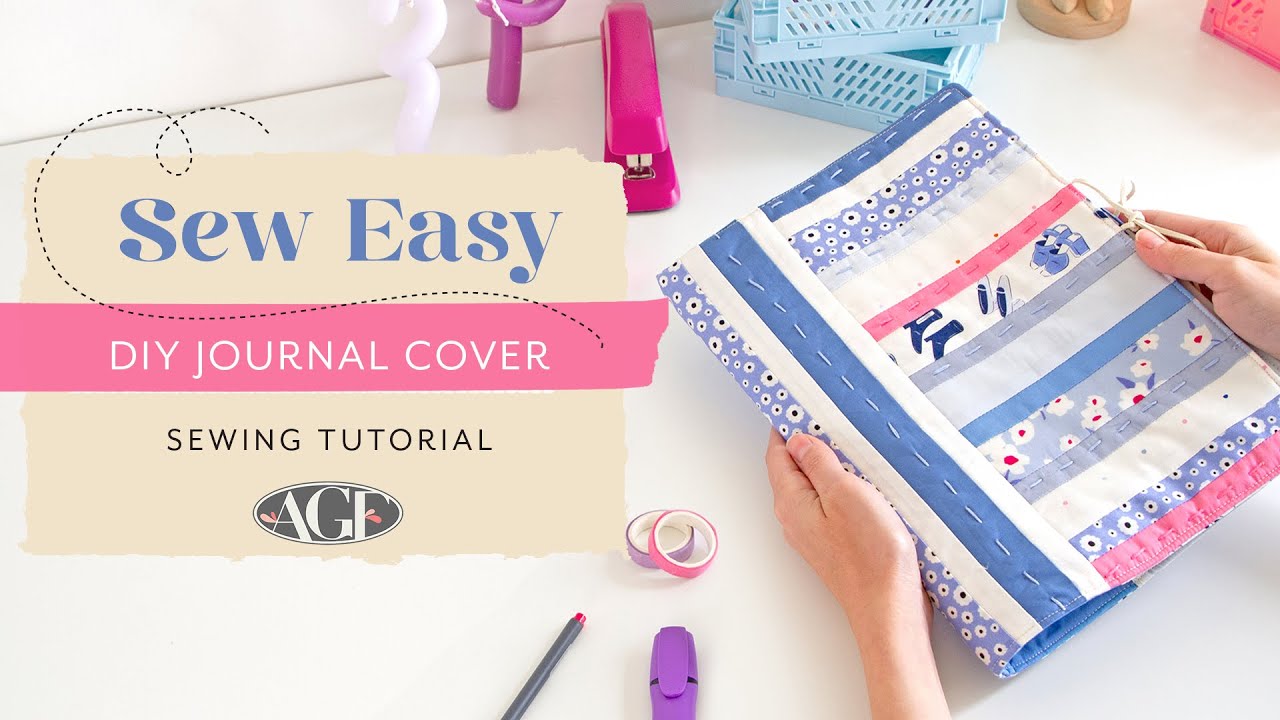 Sew Easy: Journal Cover | Using ‘Periwinkle’ by AGF Studio