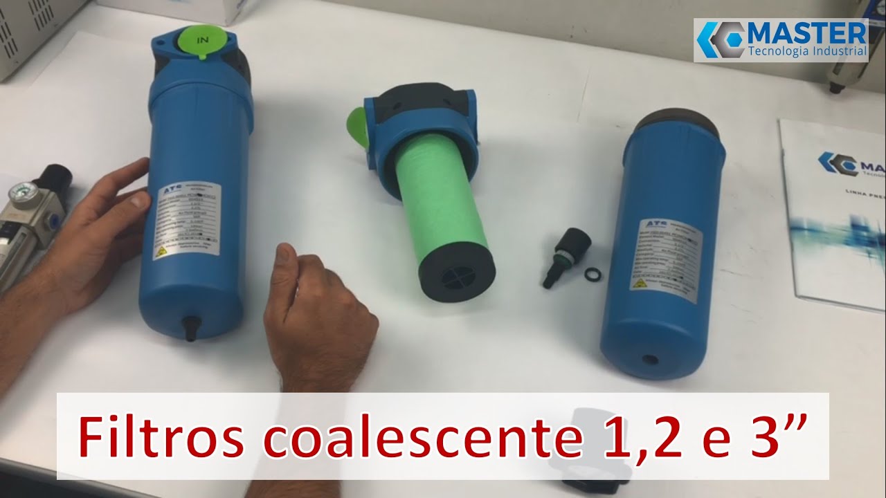 Filtro coalescente para ar comprimido, de 1 a 3 polegadas BSP