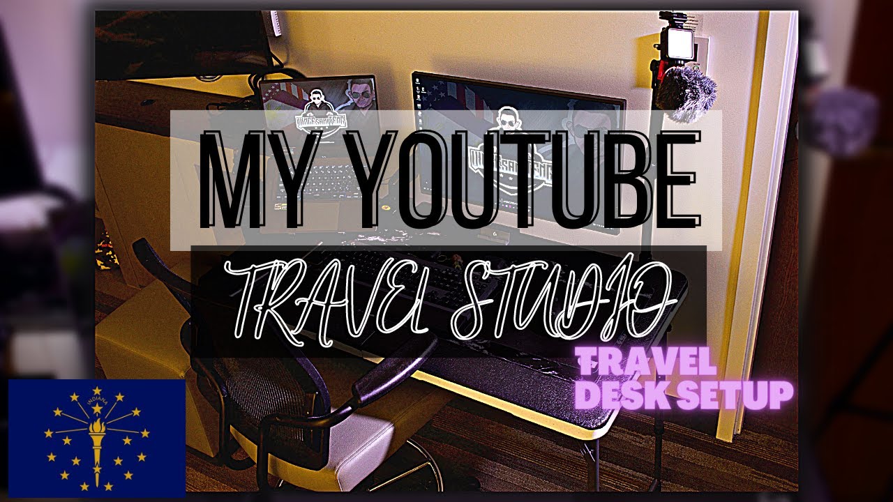 How I SET UP my TRAVEL YouTube Studio 🖥💻📸🎥🤔
