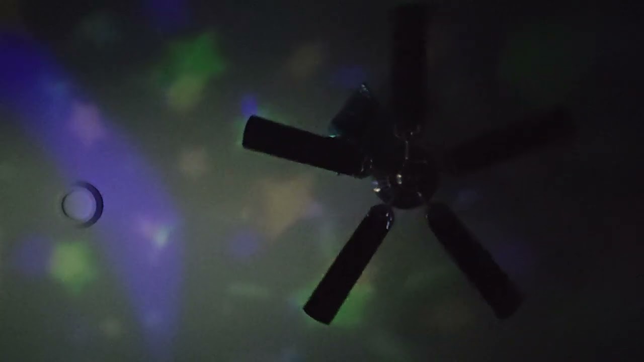 Bedroom ceiling fan with balloon
