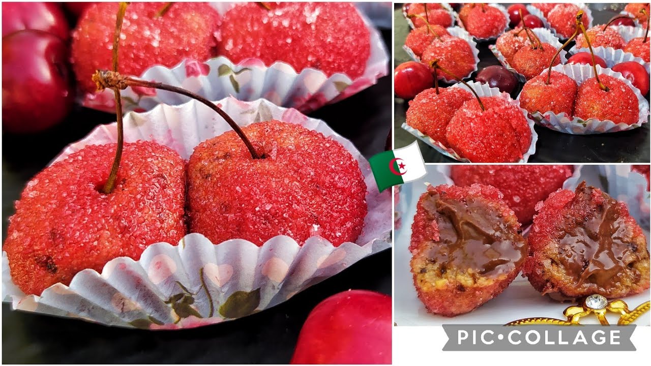 حلويات العيد 2023:حلوة الكرز🍒 أو حب الملوك التقليدية ❌ بلمسة عصرية بزاااف بزااااف بنينة🇩🇿