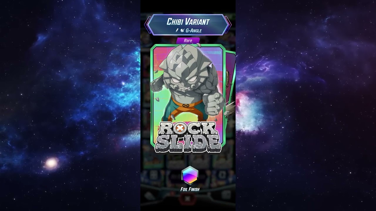 MARVEL SNAP - Rock Slide | Chibi Variant | Foil Finish | Infinity