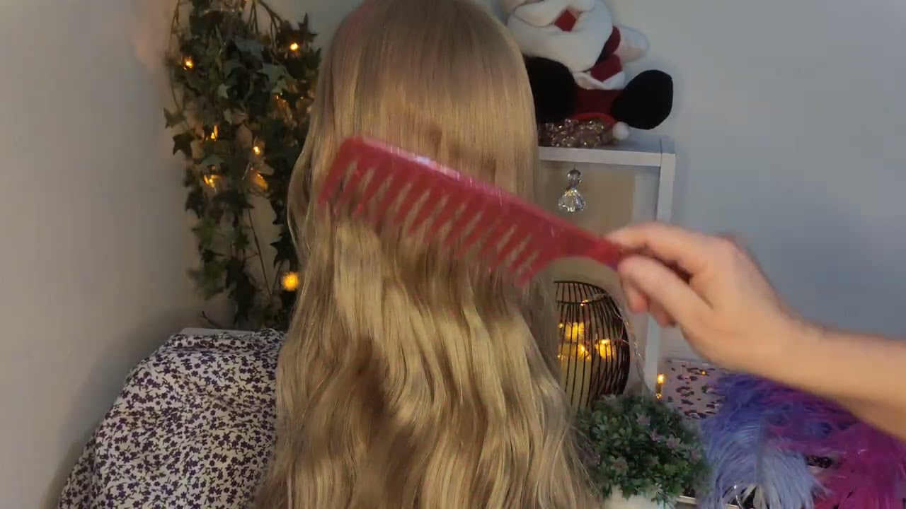 ASMR DA GI - Abrindo os cachos.