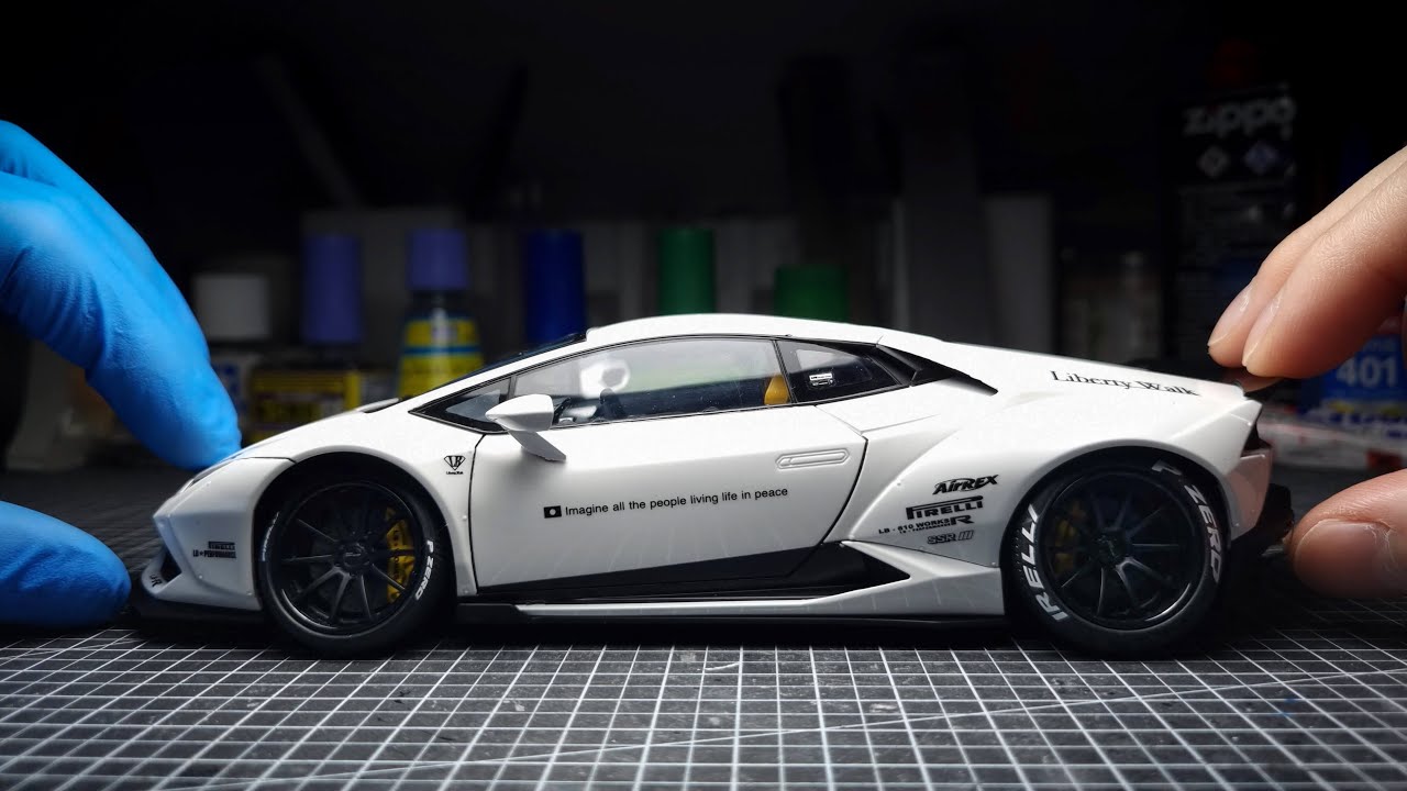 람보르기니를 만들었습니다. 근데 이제 바디킷을 곁들인 (Aoshima 1/24 LB-Works Lamborghini Huracan)
