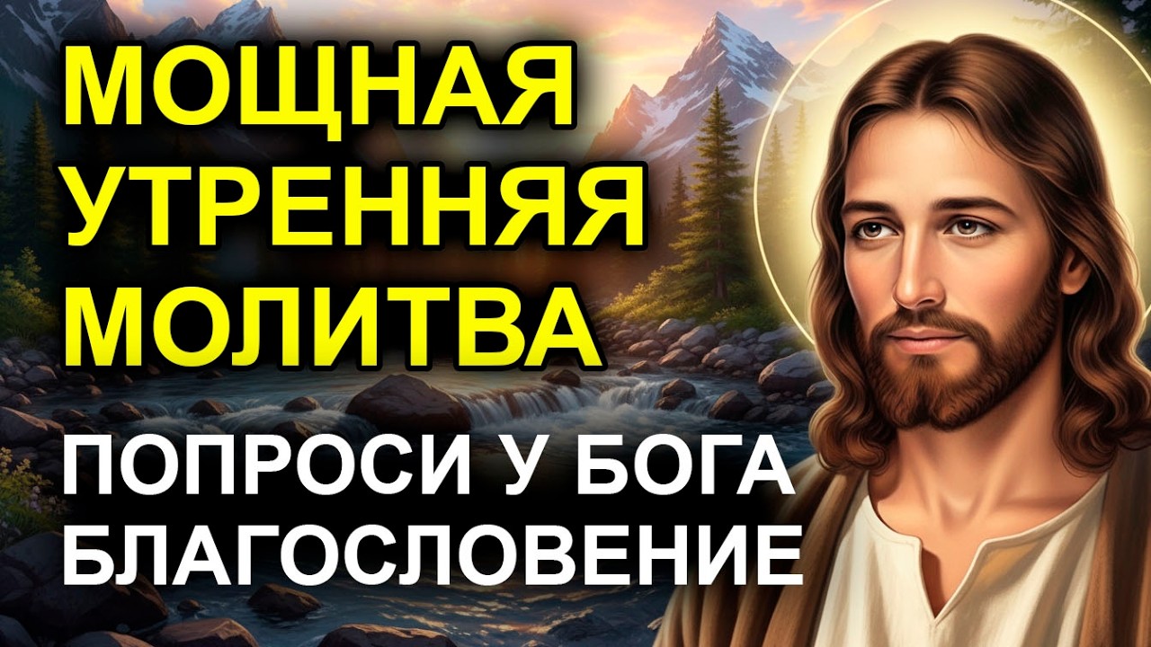 УТРЕННЯЯ МОЛИТВА ГОСПОДЬ БЛАГОСЛОВИТ ТЕБЯ И ТВОЙ ДЕНЬ!