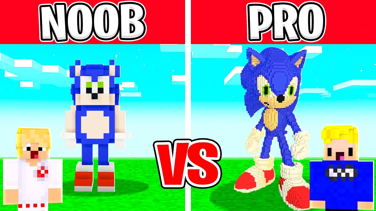 Minecraft NOOB vs PRO: SONIC Bau Battle