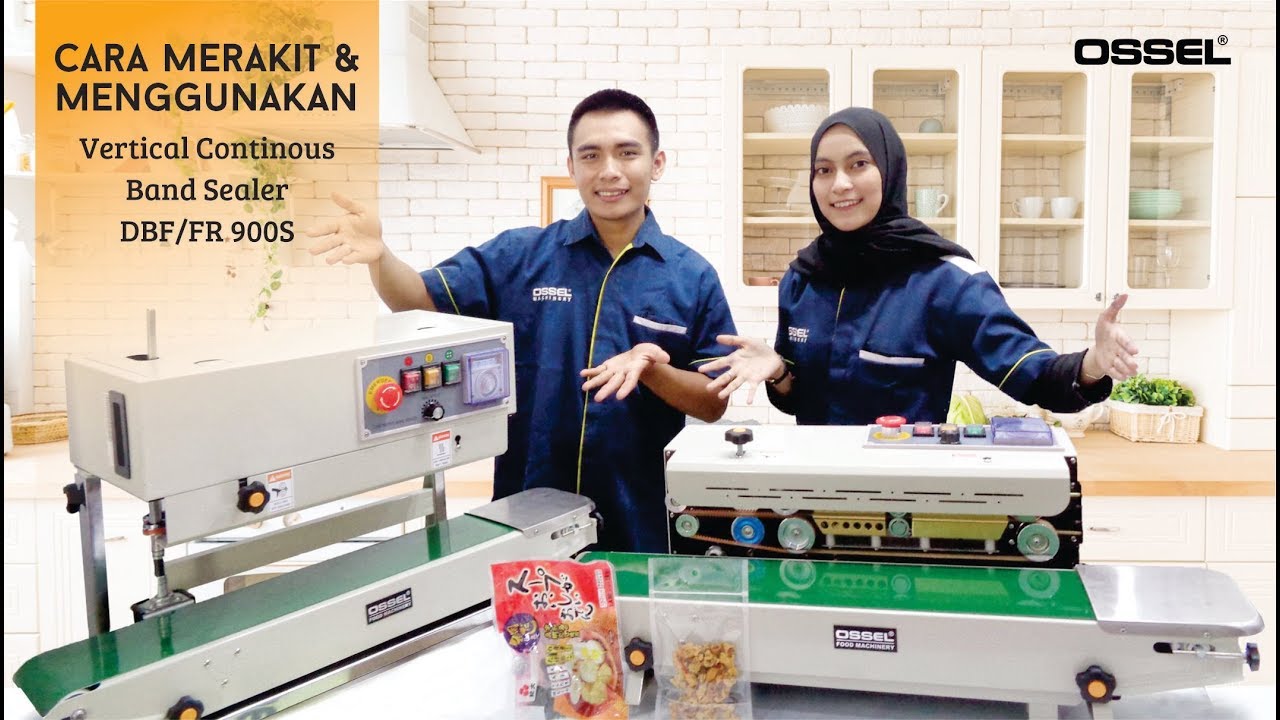 Continous Sealer 2 in 1 Bisa Horizontal & Vertikal Pakai Continous Band Sealer DBF/FR 900S OSSEL