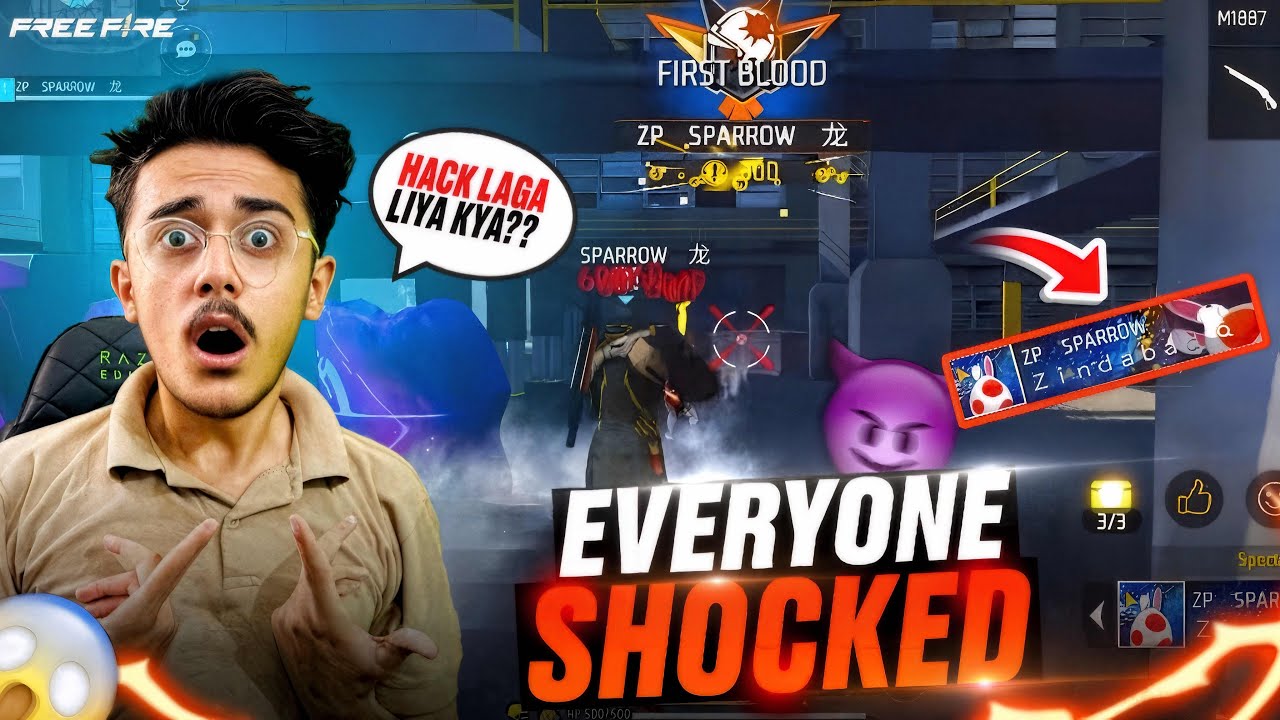 ​@Zindabad_Plays Shocked😱 When Sparrow Rocked 😈☠️Don,t Miss End😱| Free Fire Pk🇵🇰