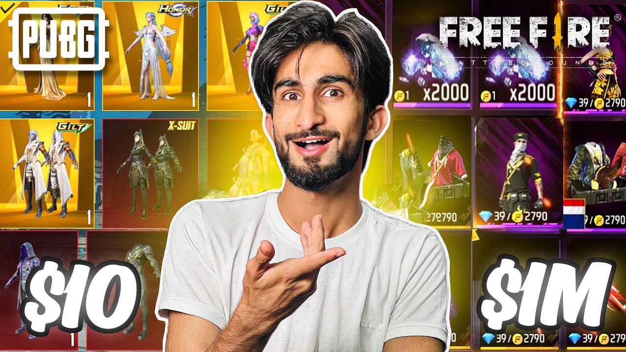 Free Fire Vs Pubgm Comparison 😱 | Which Is More Expensive…?