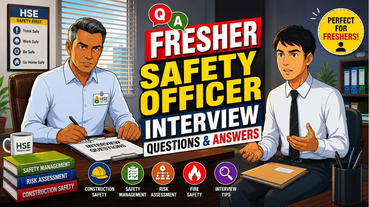 Safety Officer Interview Questions and Answers | Construction HSE Interview @hsestudyguide