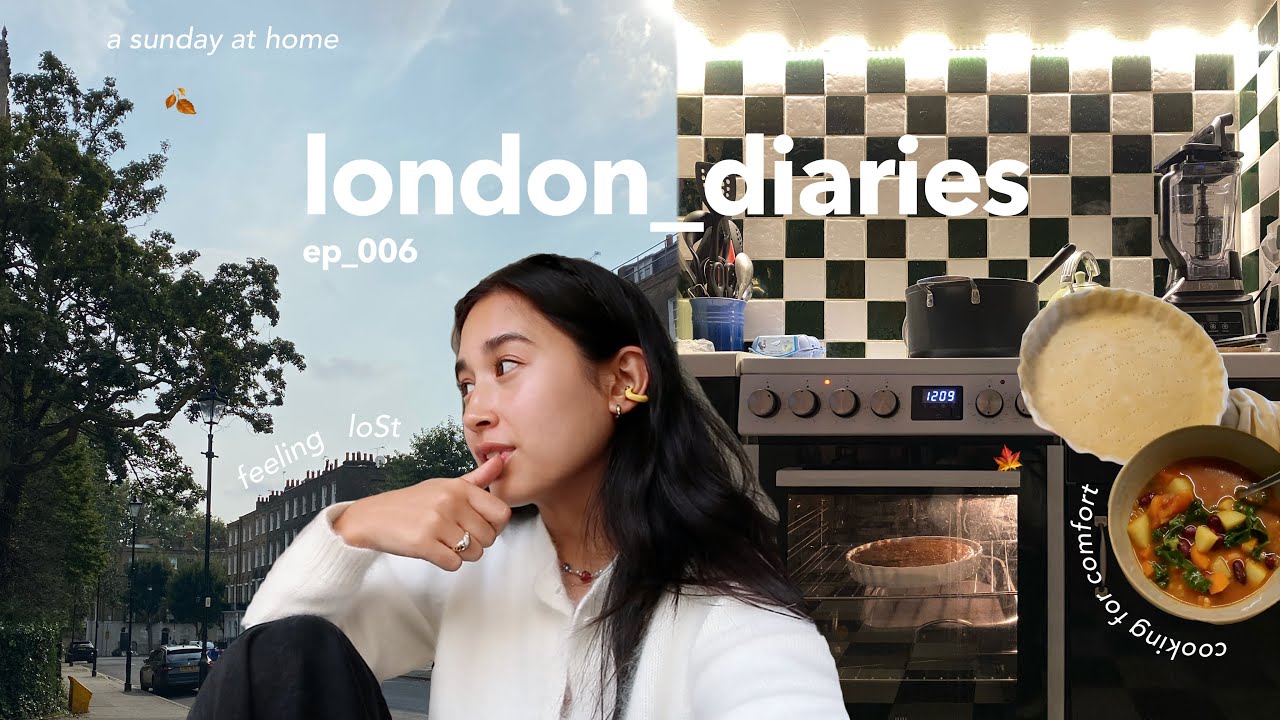 london diaries | feeling stuck, a slow sunday & baking vegan pie 🍂✨