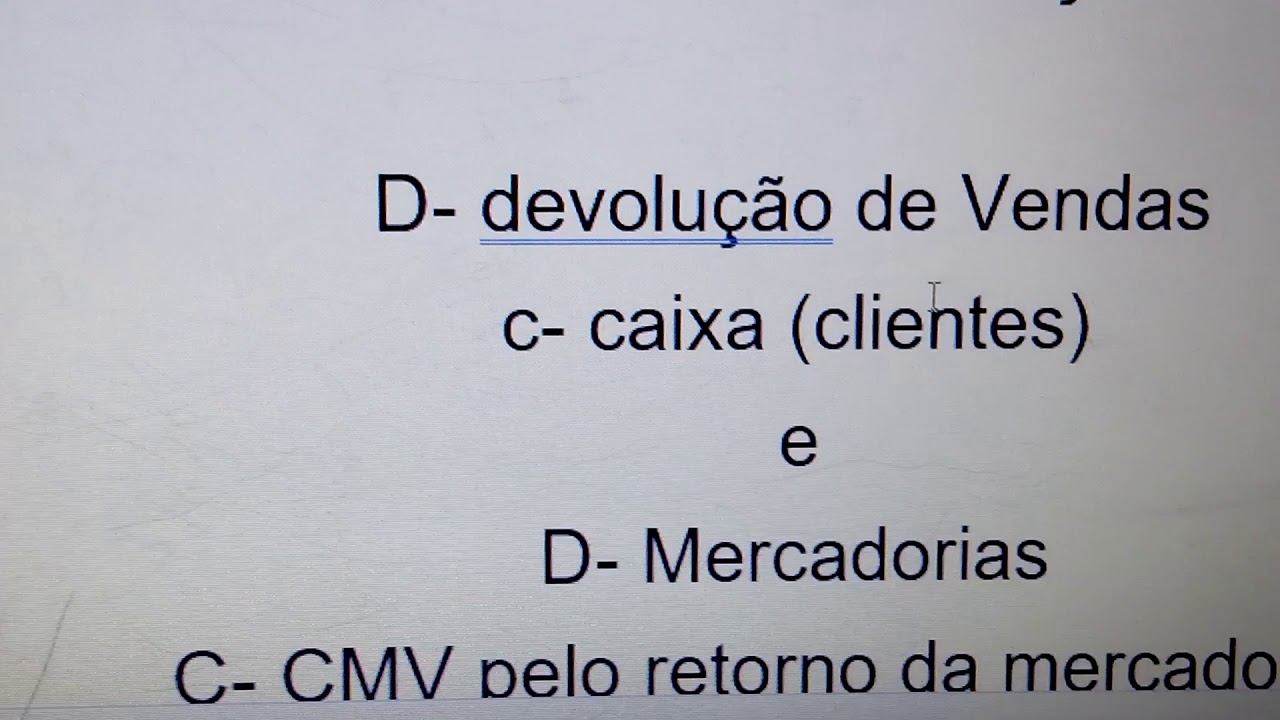 Devoluções e abatimentos de mercadorias em contabilidade