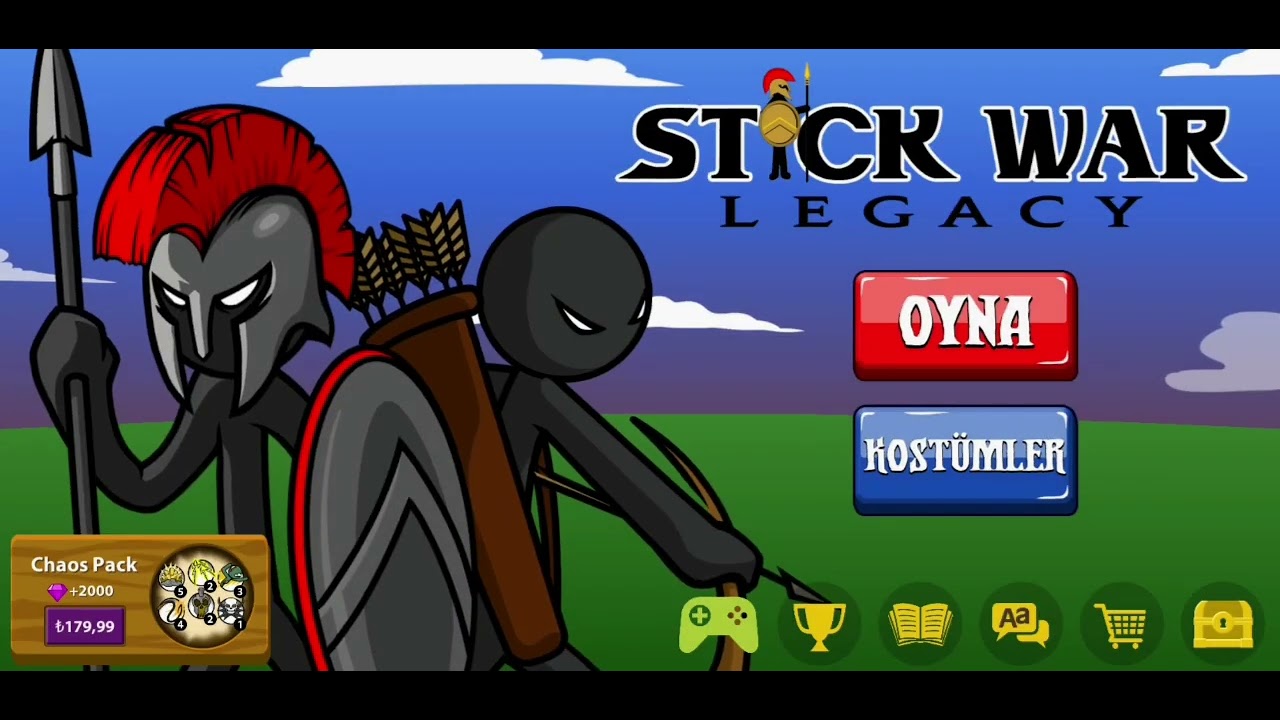 Hileli Stick war  Legacy Finall Boss Vs Kılıççı, Okçu Ve Şövalye Ordusu.