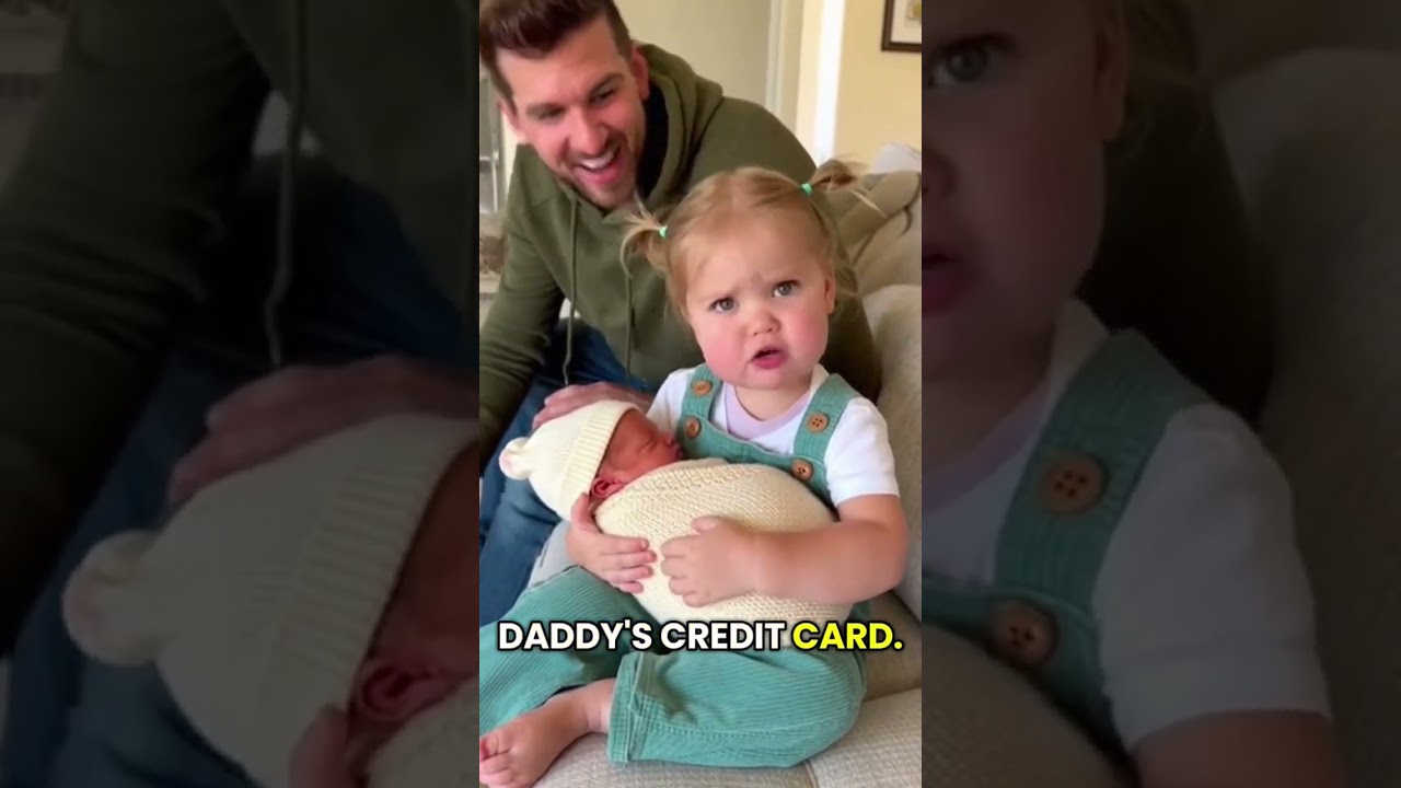 Come on. Give the baby to daddy. 